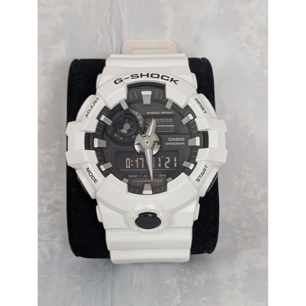 Casio G-Shock GA-700 White Resin Ana-Digi Men's Watch Shock Resist WR20BAR